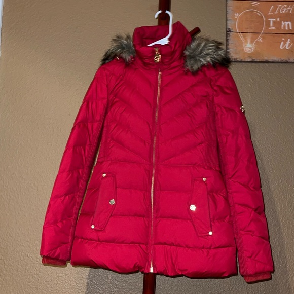 Michael Kors puffer coat cinnabar red XS - Picture 3 of 10